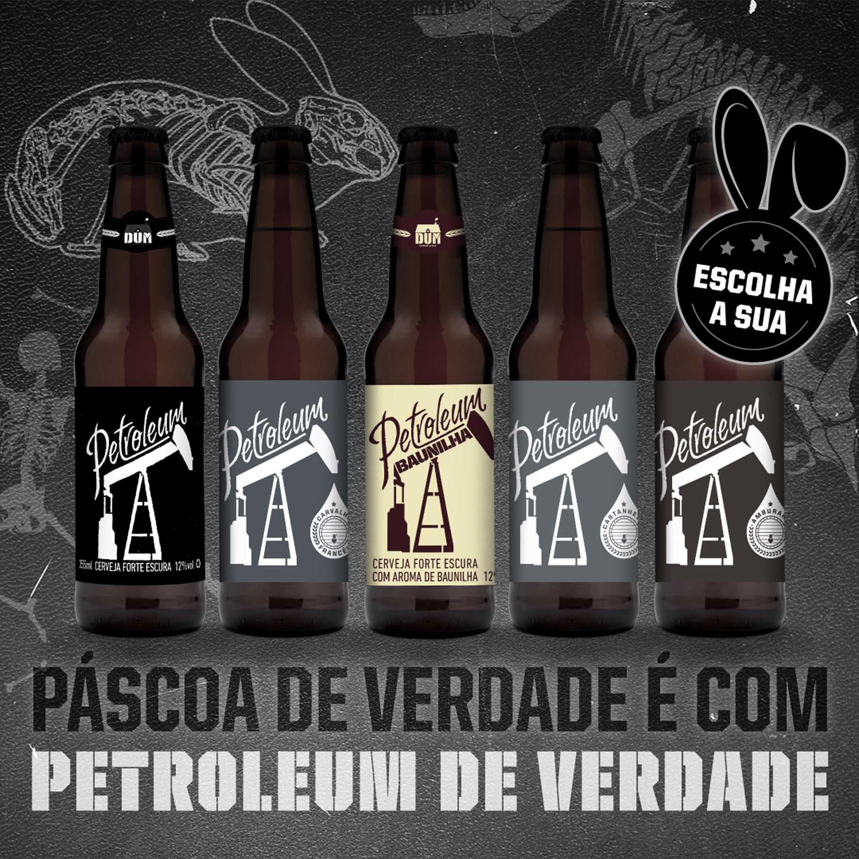 A tradicional cerveja da DUM ganha uma versão especial para a Páscoa: a Petroleum Baunilha.