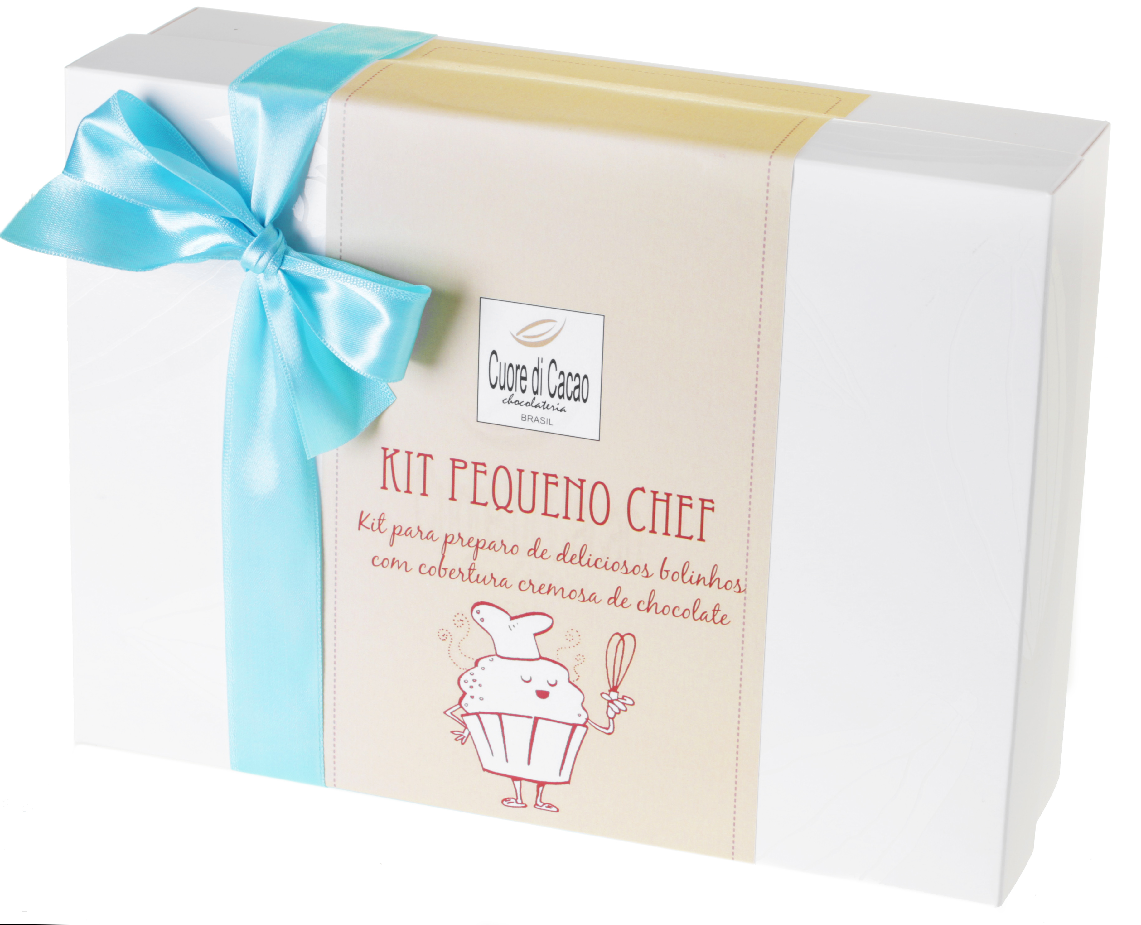 A Cuore di Cacao pensou em uma opção divertida para crianças: o kit pequeno chef.