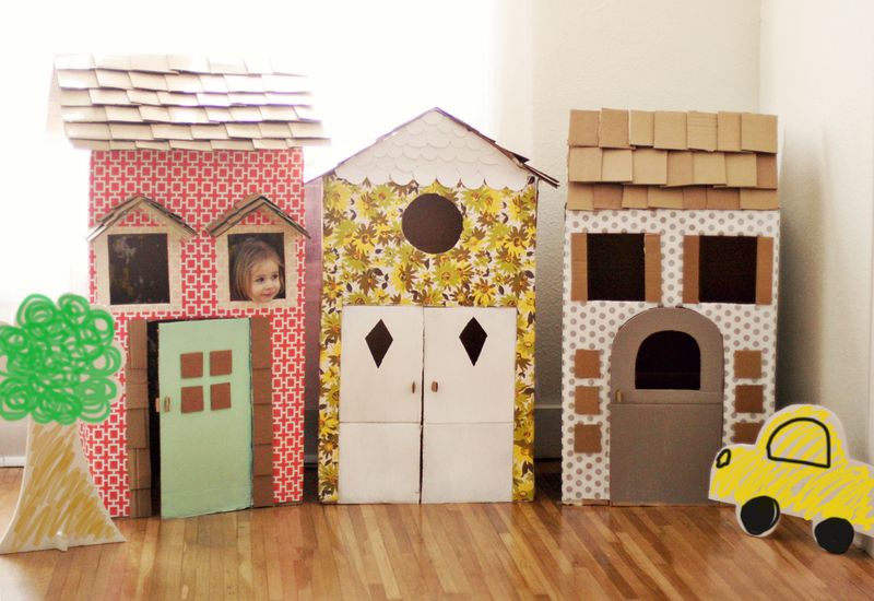 Crie sua própria casinha de brincar e estimule a criatividade dos pequenos.