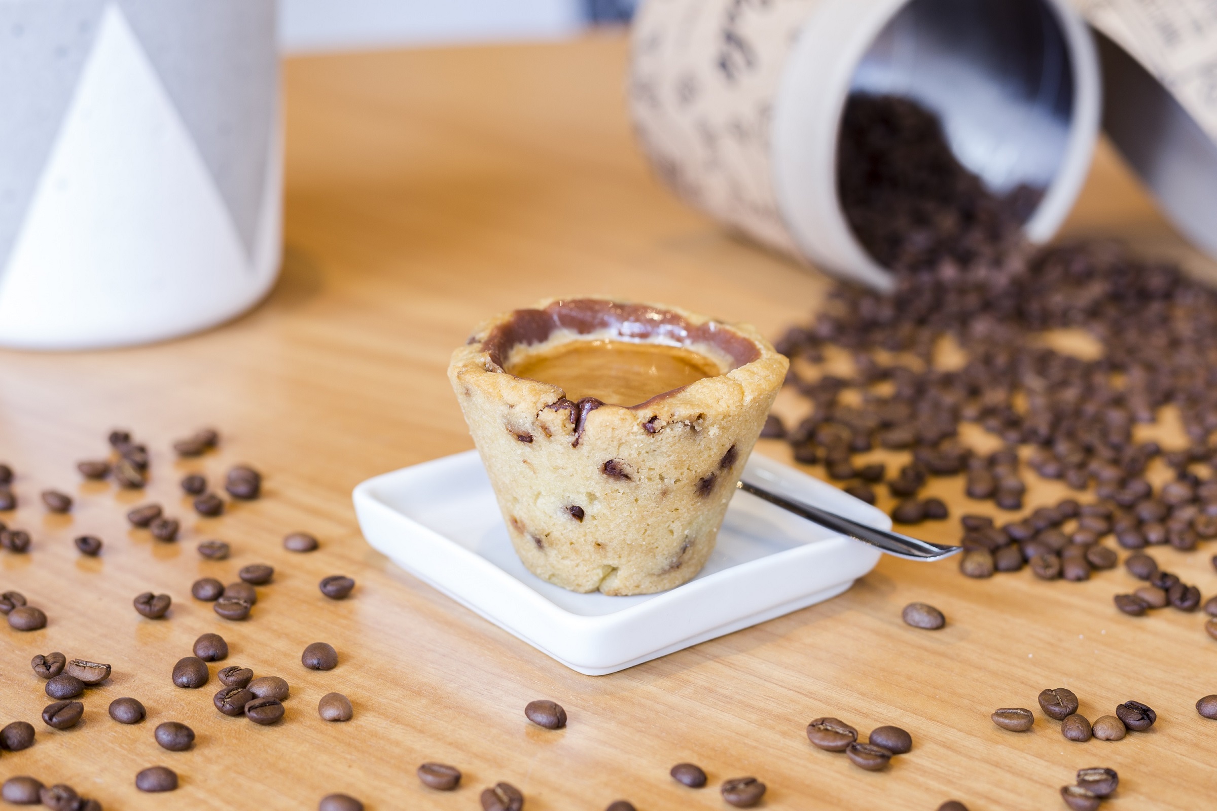 Cookie Shot, o café em copo de cookie