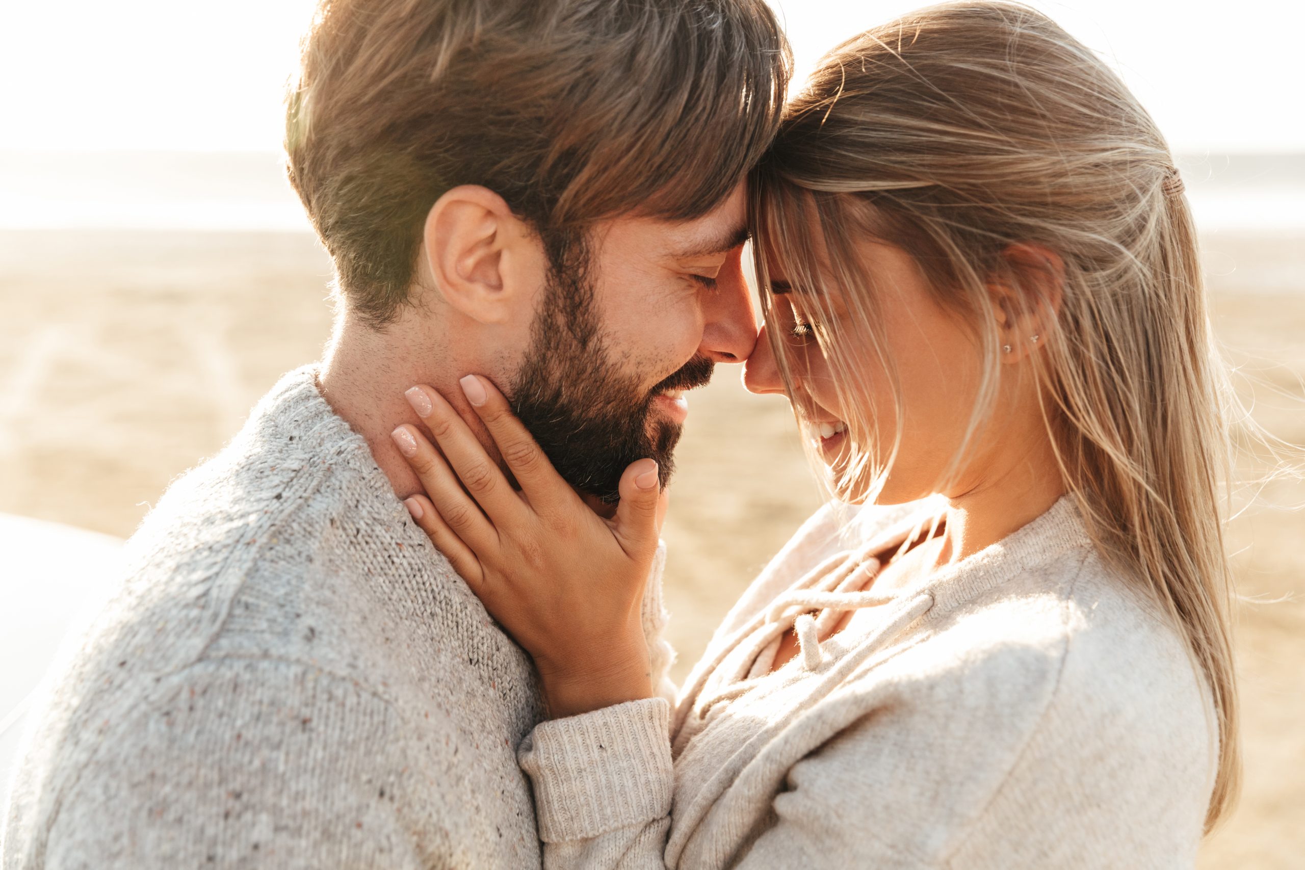 close up of a smiling beautiful young couple 2023 11 27 04 58 45 utc