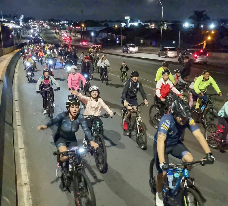 Pedala Curitiba Noturno está de volta. Foto: Divulgação