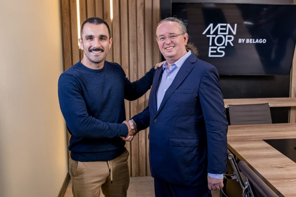 Sócio fundador da Mentores, Raul Macedo (esq.) e CEO da Belago, Nimrod Riftin (dir.) Foto