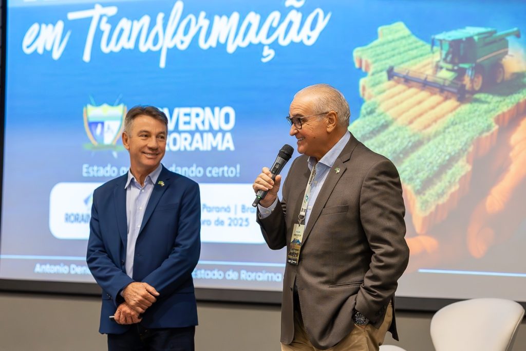 Governador Antonio Denarium e o secretário de Atração de Investimentos, Aluizio Nascimento da Silva