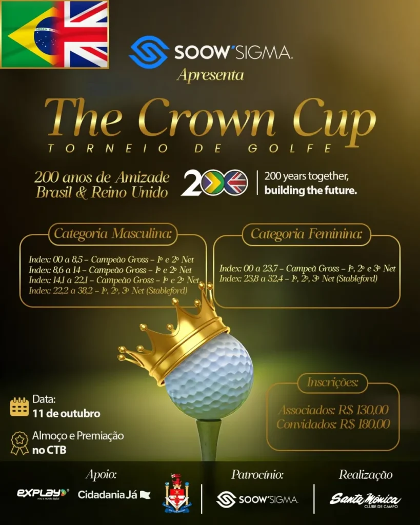 ⛳ The Crown Cup – Commemorative Golf Tournament 🇬🇧🤝🇧🇷On 11 October, the Santa Mônica Count