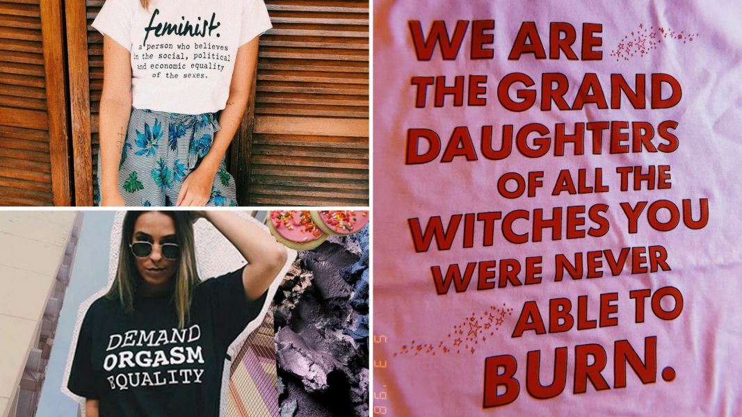 Marcas de camisetas que vestem causas Pandora T-Shirt Feminist Witches Orgasm