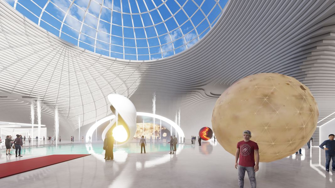 Ambiente no metaverso da empresa Incepa.