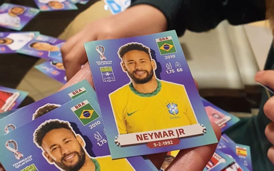 Figurinha do Neymar do Álbum da Copa