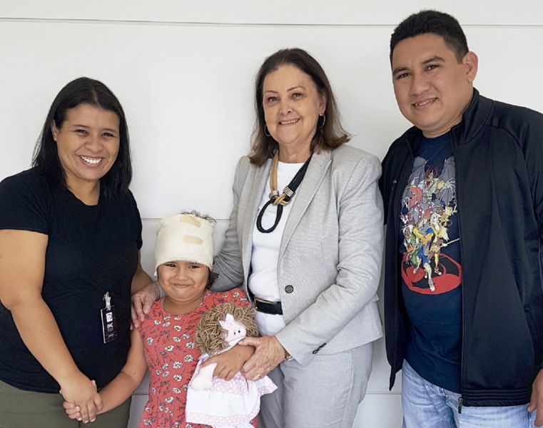 Paciente Laura Gomes da ala Neuro kids (Foto: divulgação)