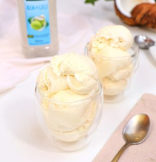 receita de SORVETE saudável de COCO