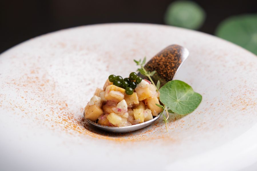 Marcondes Cozinha Autoral_ Ceviche de Banana _ foto por Fernando Zequinão