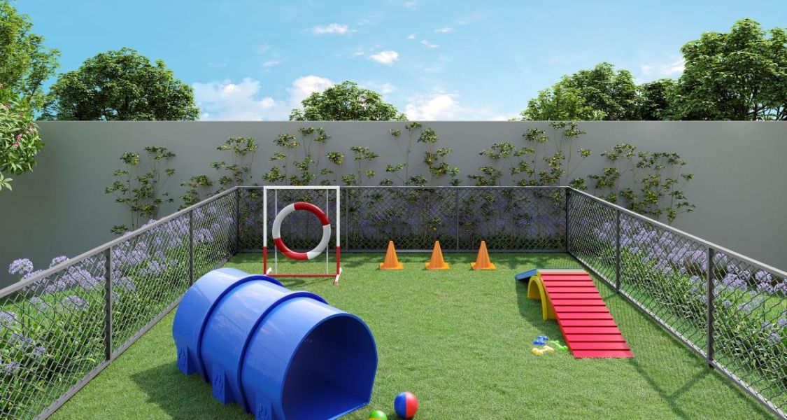 Pet place área de lazer para os animais de estimação em alta nos empreendimentos 1