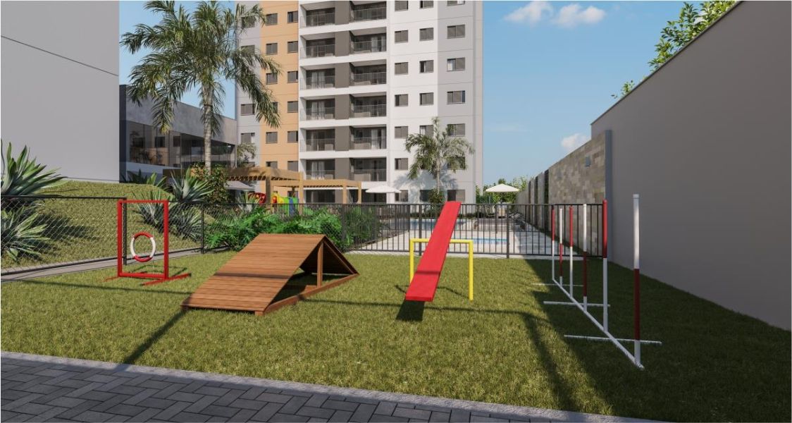 Pet place área de lazer para os animais de estimação em alta nos empreendimentos 1