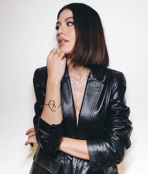 dicas look all black Couro Jaqueta - Isa Domingues - Reprodução Instagram