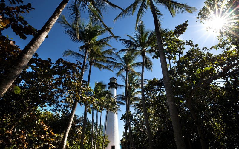 Farol do Parque Estadual Bill Baggs miami