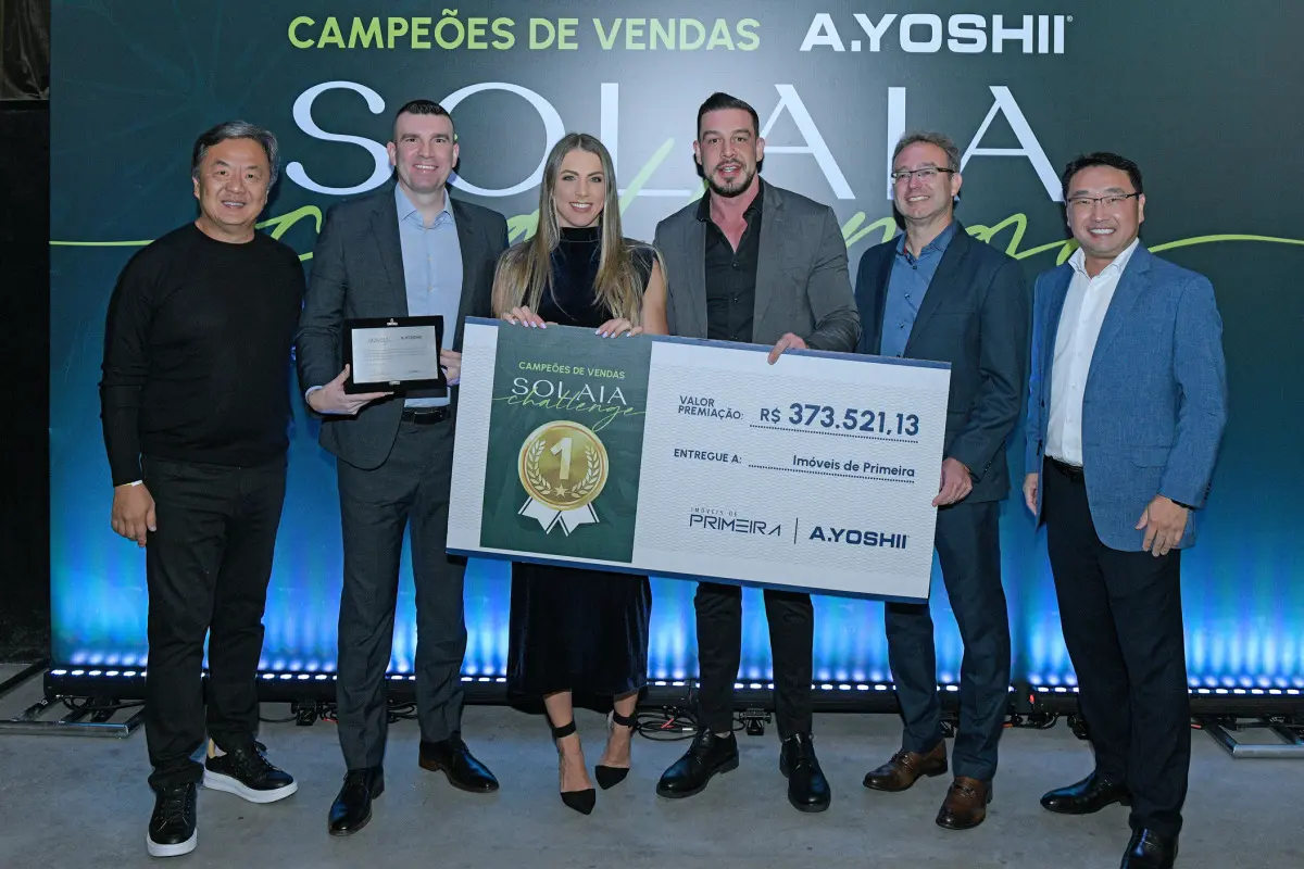 A.Yoshii premia imobiliárias parceiras pelo sucesso de vendas em Curitiba do novo empreendimento Solaia Garden