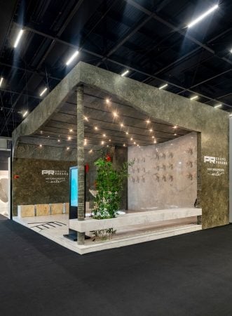 O espaço do PR Grupo Paraná na Expo Revestir 2025. (Foto: divulgação)