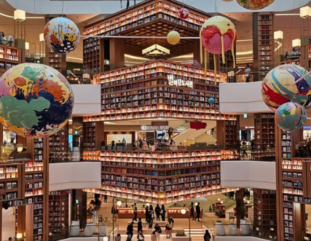 A Starfiled Library é uma das livrarias mais icônicas da atualidade. (Foto: KoreaToDo)