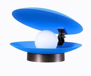 Abajur Ostra luminous blue cor do ano 2027