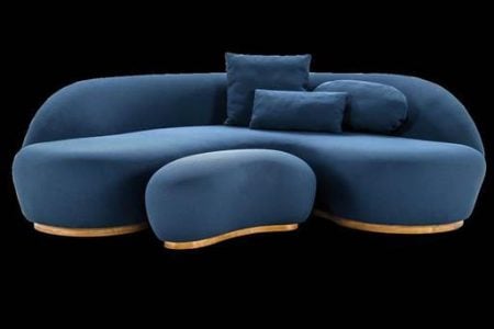 Sofá Morphos - Bell’Arte Living luminous blue cor do ano 2027