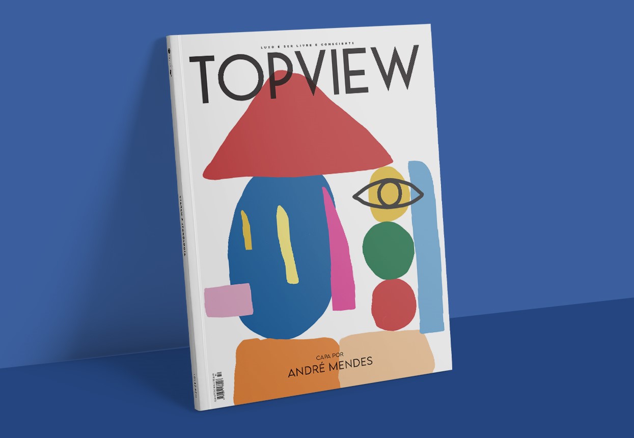 A capa da edição 303 da TOPVIEW assinada pelo artista André Mendes.