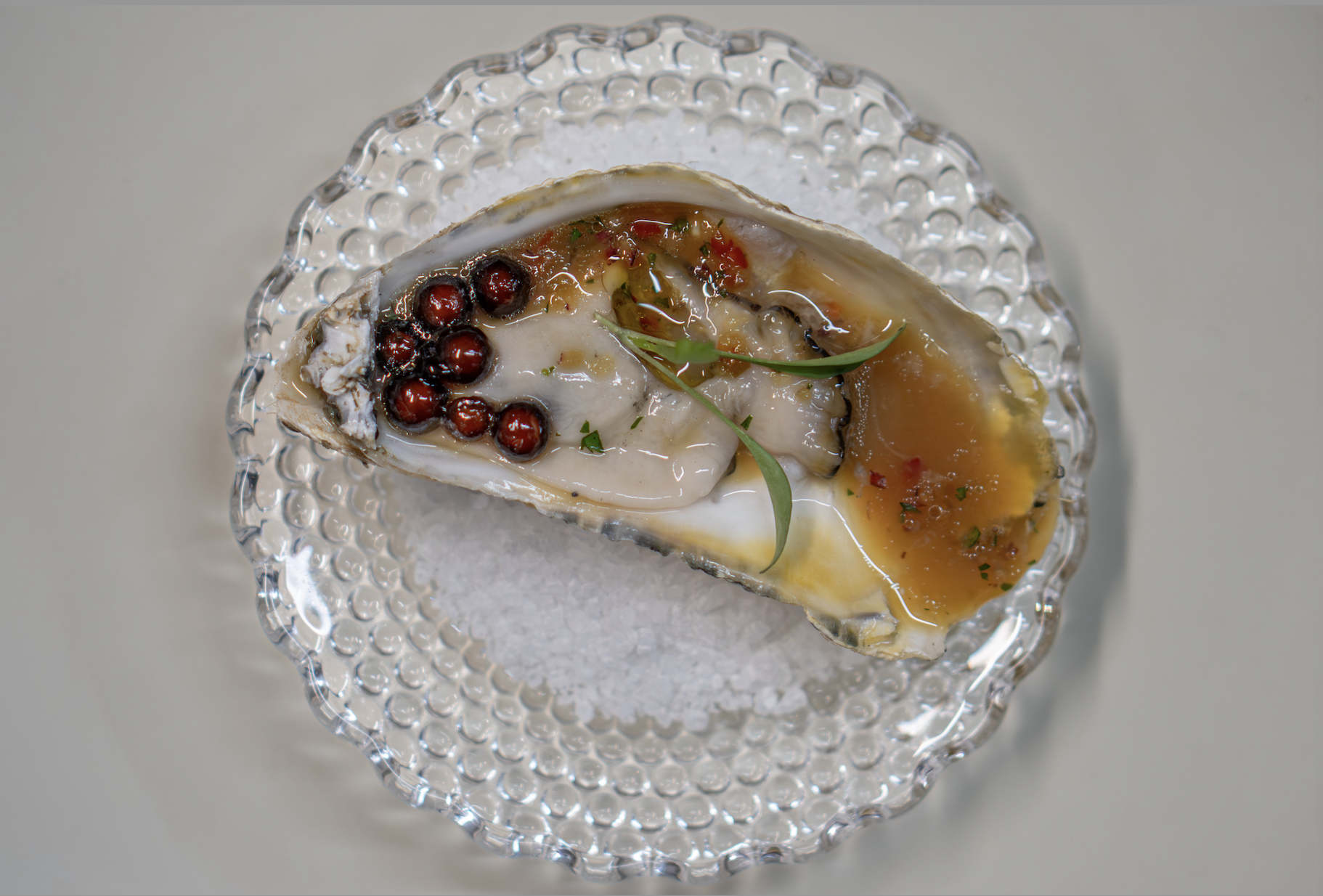 Ostra & Tucupi do menu degustação do Chez Claude.